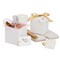 White Paper Gift Boxes with Ribbon for Bridesmaid Proposal, Wedding Favors (4x4x4 In, 12 Pack)